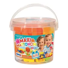  Építőkocka készlet vödörben - 28 db puzzle, kirakós