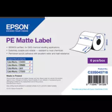 Epson 76 mm x 127 mm Műanyag Tekercses etikett címke Fehér  ( 960 címke/tekercs ) etikett
