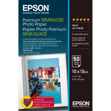 Epson C13S041765 Premium félfényes fotópapír 10 x 15 cm (50 lap) fotópapír