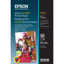 Epson Fotópapír Value Glossy Photo Paper - 10x15cm - 50 Lap fotópapír