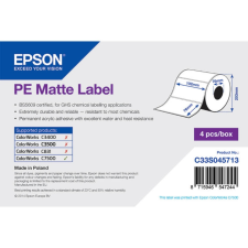 Epson matt, műanyag (PE) etikett címke, 102*76 mm, 1570 címke/tekercs (rendelési egység 4 tekercs/doboz) etikett