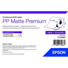 Epson PP Matte Label Premium címkenyomtató tekercspapír 76mm x 29m (7113427) (epson7113427) információs címke