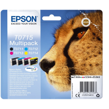 Epson T0715 tintapatron BCMY multipack ORIGINAL nyomtatópatron & toner