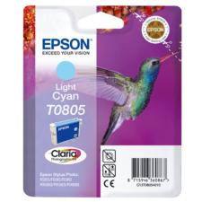 Epson T08054011 Tintapatron StylusPhoto R265, R360, RX560 nyomtatókhoz, EPSON, világos cián, 7,4ml (TJE80540) nyomtatópatron & toner