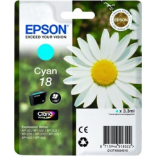 Epson T18 T1802 Cyan tintapatron eredeti C13T18024010 Margaréta nyomtatópatron & toner