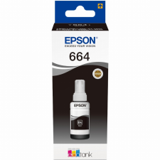 Epson TIN EPSON T6641 BLACK BOTTLE ECO TANK NACHFÜLLTINTE 70ML (C13T664140) nyomtatópatron & toner