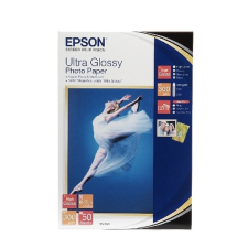 Epson Ultra fényes 10x15cm inkjet fotópapír 300gr. 50 ív S041943 fotópapír