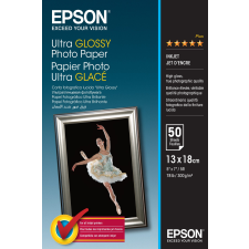 Epson ultra fényes fotópapír (13x18, 50 lap, 300g) fotópapír