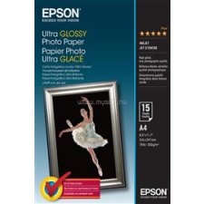 Epson ultra fényes fotópapír (A4, 15 lap, 300g) (C13S041927) fotópapír