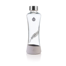 Equa Esprit üveg kulacs szilikonnal, Madártoll, 550ml kulacs, kulacstartó