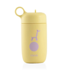 Equa Rozsdamentes acél gyerekkkulacs Zsiráf 400ml kulacs, kulacstartó