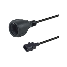Equip 112106 tápkábel Fekete 0,25 M IEC C14 CEE7/3 (112106) kábel és adapter