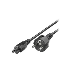 Equip 112150 notebook tápkábel, földelt, 1,8m, fekete, C5 kábel és adapter