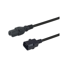 Equip 112170 tápkábel Fekete 1,8 M C14 csatlakozó C15 csatlakozó (112170) kábel és adapter