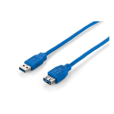 Equip 128398 USB 3.0 A-A hosszabbítókábel apa - anya duplán árnyékolt 2m kábel és adapter