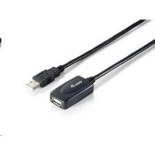 Equip 133336 aktív, USB2.0, A-A hosszabbítókábel, apa/anya, duplán árnyékolt, 5m (133336) kábel és adapter