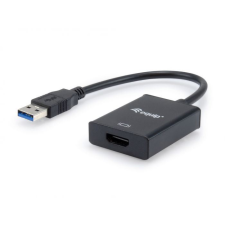 Equip 133385 USB-A apa - HDMI anya adapter fekete (equip133385) - Adatkábel kábel és adapter