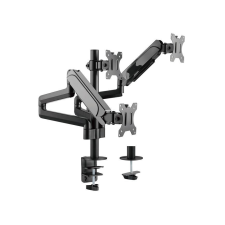 Equip 17"-27" Triple Monitor Desk Mount Bracket Black (650134) tv állvány és fali konzol