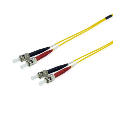 Equip 252231 optikai patch kábel ST Duplex 1m - Sárga kábel és adapter