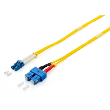 Equip 254337 száloptikás kábel 15 M 2x LC 2x SC OS2 Sárga (254337) kábel és adapter