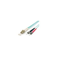 Equip 255211 száloptikás kábel 1 M LC ST OM3 Türkizkék (255211) kábel és adapter