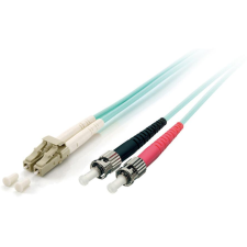 Equip 255213 száloptikás kábel 3 M LC ST OM3 Türkizkék (255213) kábel és adapter