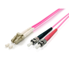 Equip 255543 optikai patch kábel LC/ST Duplex 3m - Ibolya kábel és adapter