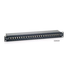 Equip 326424 Cat6 patch panel 24 port 1U árnyékolt fekete egyéb hálózati eszköz