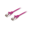 Equip 606806 S/FTP CAT6a Patch kábel 5m - Lila (606806)