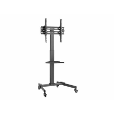 Equip állvány l (32"-55", dönthető, állítható magasság, gurulós, fekete) tv állvány és fali konzol