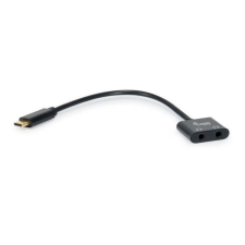 Equip Átalakító kábel, USB-C-dupla 3,5 mm jack audio, 15 cm, EQUIP kábel és adapter