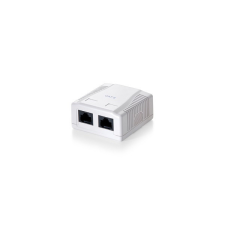 Equip Fali aljzat - 235212 (Cat6, UTP, 2xRJ45, árnyékolatlan, fehér) kábel és adapter