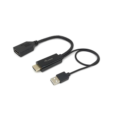 Equip HDMI Adapter Displayport  St/Bu 0.15m 4K/60Hz       sw (119039) kábel és adapter