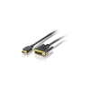 Equip HDMI - DVI kábel aranyozott 2m - 119322