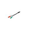 Equip Jack - Jack kábel 0.15m (3.5mm Jack apa - 2x 3.5mm Jack anya)