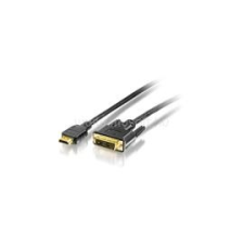 Equip Kábel - 119322 (HDMI-DVI(18+1) kábel, aranyozott, 2m) (EQUIP_119322) kábel és adapter