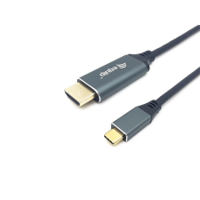 Equip Kábel - 133417 (USB-C to HDMI, apa/apa, 4K/60Hz, aluminium burkolat, 3m) kábel és adapter