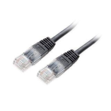 Equip Kábel - 625450 (UTP patch kábel, CAT6, fekete, 1m) kábel és adapter