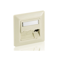 Equip keystone fali aljzat - 760304 (3 port, cat6, utp, fehér) kábel és adapter