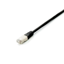 Equip S/FTP CAT6a Patch kábel 1m - Fekete (10db/csomag) kábel és adapter