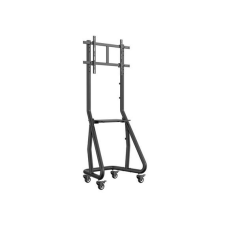  Equip TV állvány - 650608 (37"-80" álló, gurulós, Max.:80kg, fekete) tv állvány és fali konzol