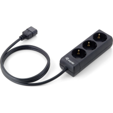 Equip UPS elosztó 3 aljzat fekete kábel és adapter