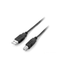 Equip USB 2.0 A-B nyomtató kábel, apa/apa, duplán árnyékolt, 1,8m kábel és adapter