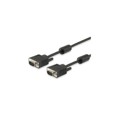 Equip - VGA összekötő kábel (dupla árnyékolás, ferrit gyűrű) 15m - 118815 kábel és adapter