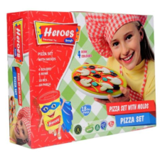ER Toys Play-Dough: Heros pizzakészítő gyurmaszett 18db-os 4-féle gyurmával gyurma