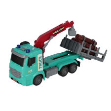  Erdészeti felszerelés teherautó 22cm autópálya és játékautó