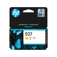 Eredeti HP 4S6W4NE Tintapatron Yellow 800 oldal kapacitás No.937 nyomtatópatron & toner