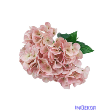  Erezett gumis szirmú hortenzia 5ágú csokor 46cm - Fáradt Rózsaszín dekorációs kellék