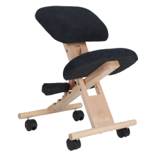  Ergonomikus térdelőszék, fekete/bükkfa, GROCO térdeplőszék