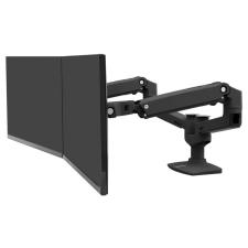 Ergotron LX Dual Side-by-Side Arm matt fekete monitor kellék